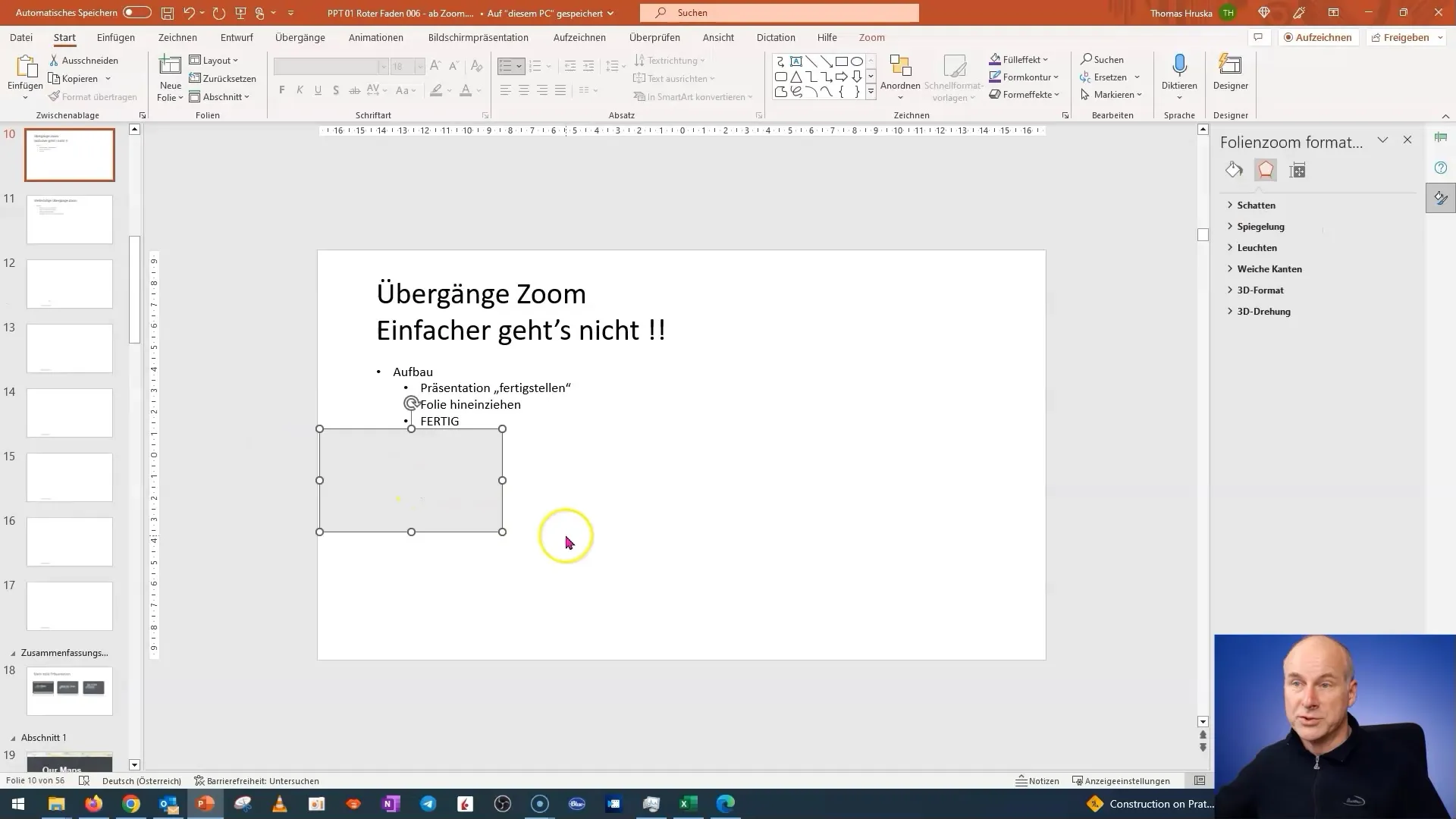 Create impressive presentations in PowerPoint with the new zoom function