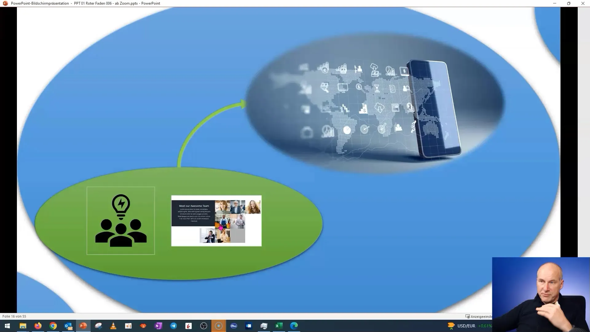 Criar apresentações interativas com zoom em camadas no PowerPoint