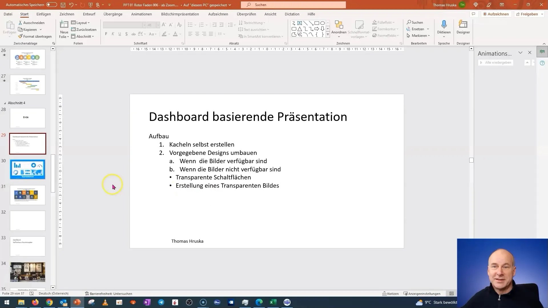 Vytvoření interaktivního dlaždicového dashboardu v aplikaci PowerPoint – část 1