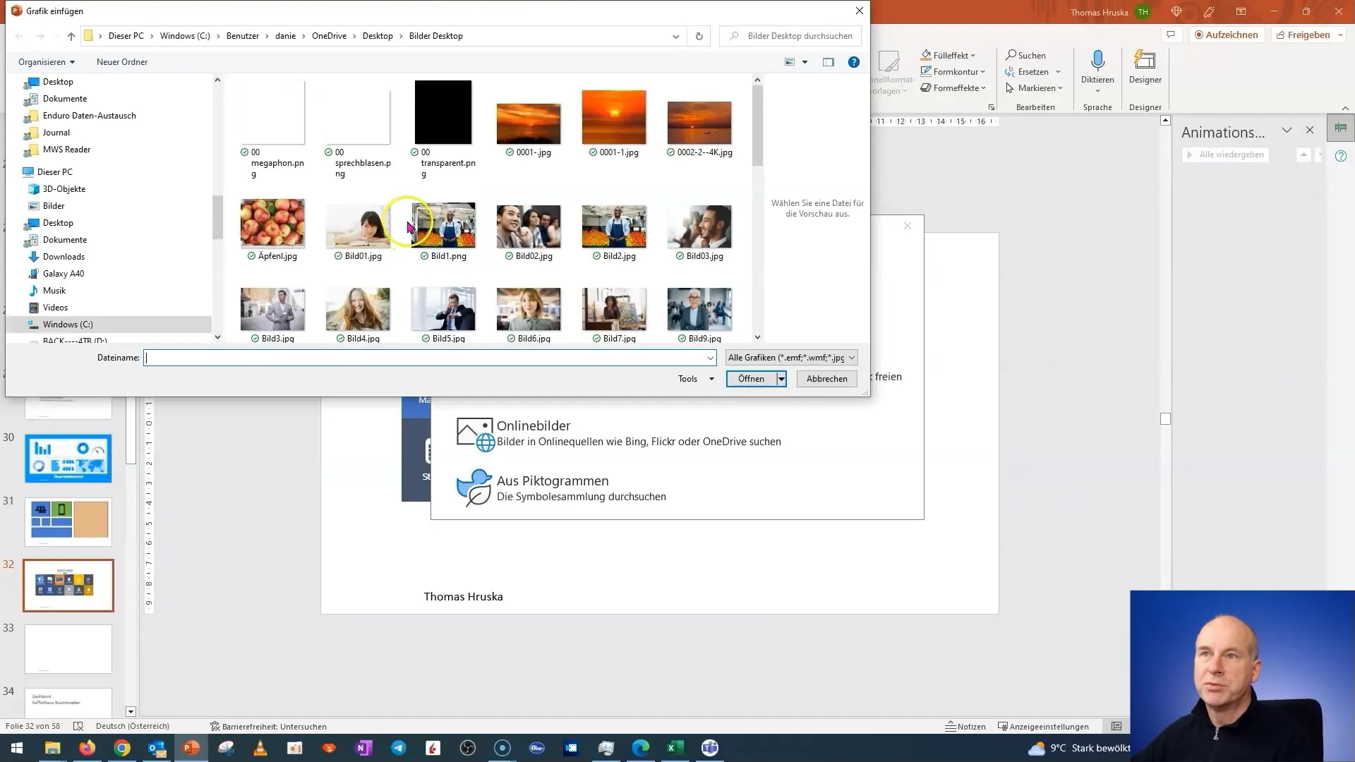 Membuat dasbor ubin interaktif di PowerPoint