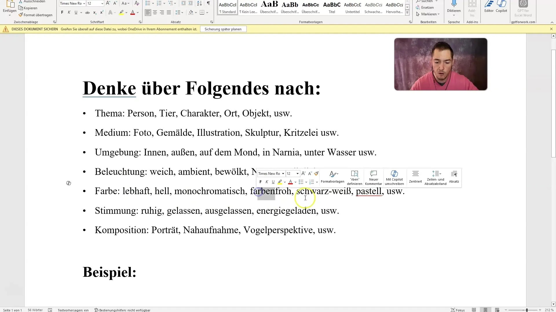 Effektive Prompts für KI-Videoerstellung