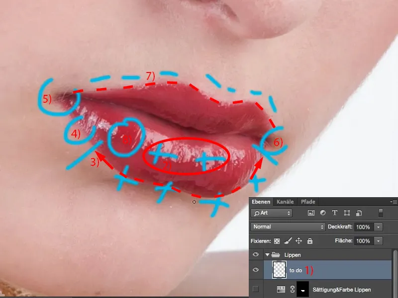 Tampilan & Gaya dengan Photoshop - Retus Bibir