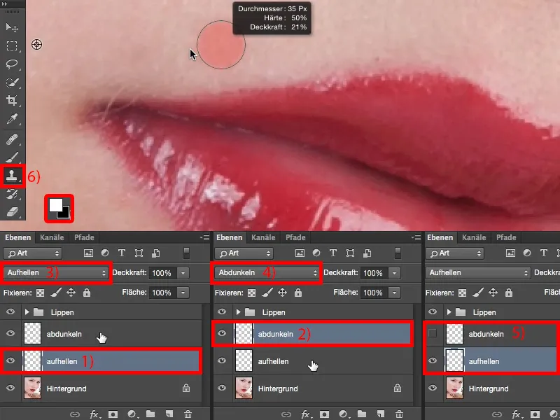 Tampilan & Gaya dengan Photoshop - Retus Bibir