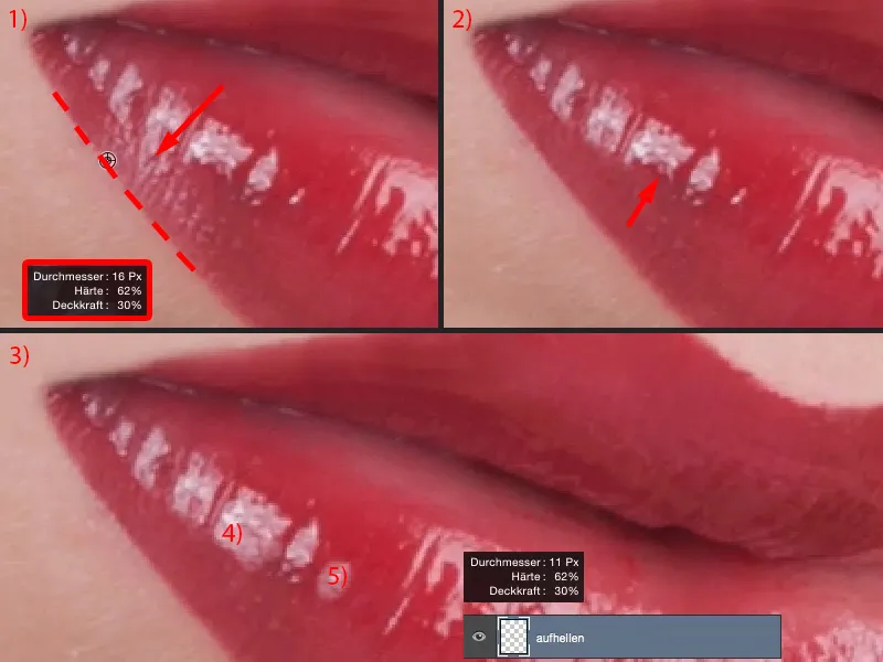 Penampilan dan Gaya dengan Photoshop - Retus Bibir