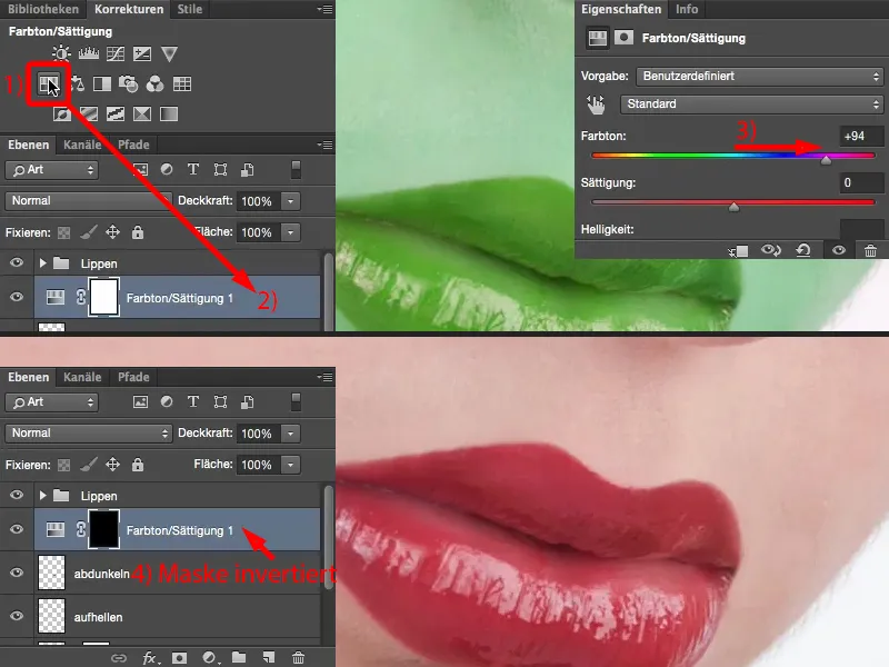 Tampilan & Gaya dengan Photoshop - Retus Bibir