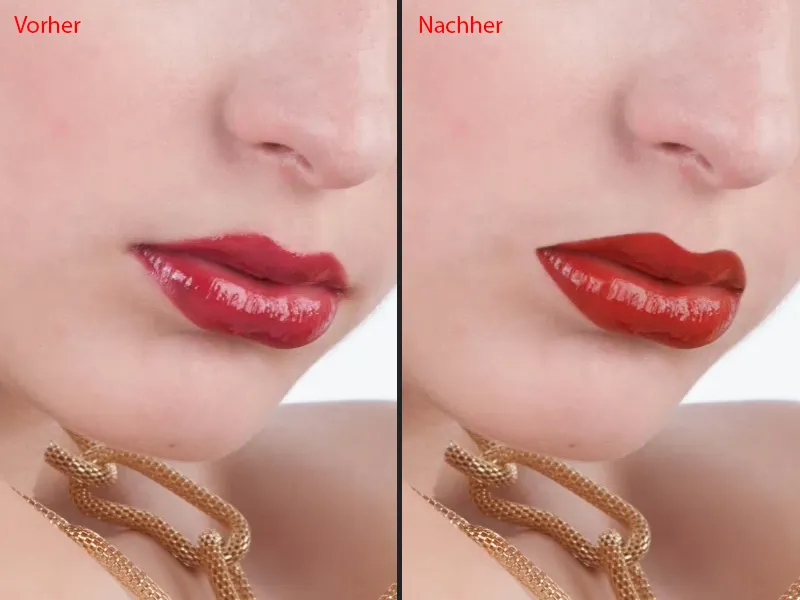 Tampilan & gaya dengan Photoshop - retus bibir