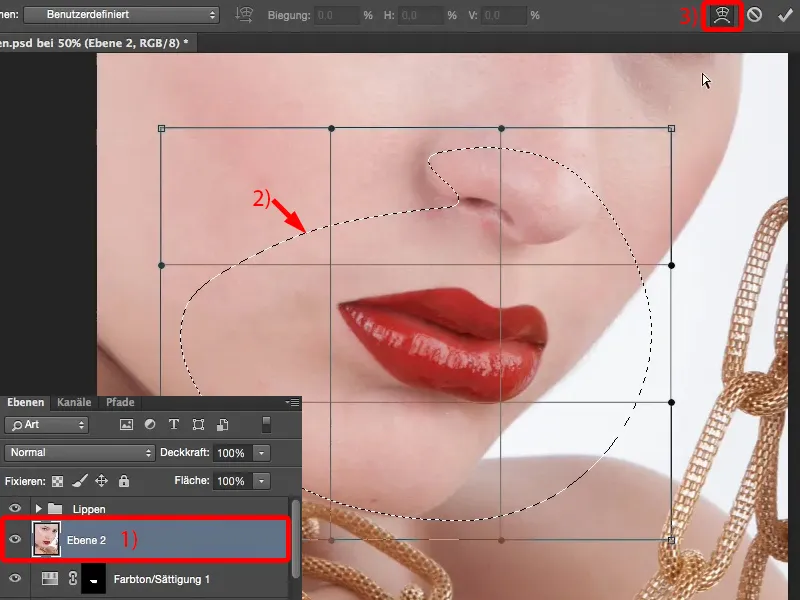 Mengedit Tampilan & Gaya dengan Photoshop - Retus Bibir