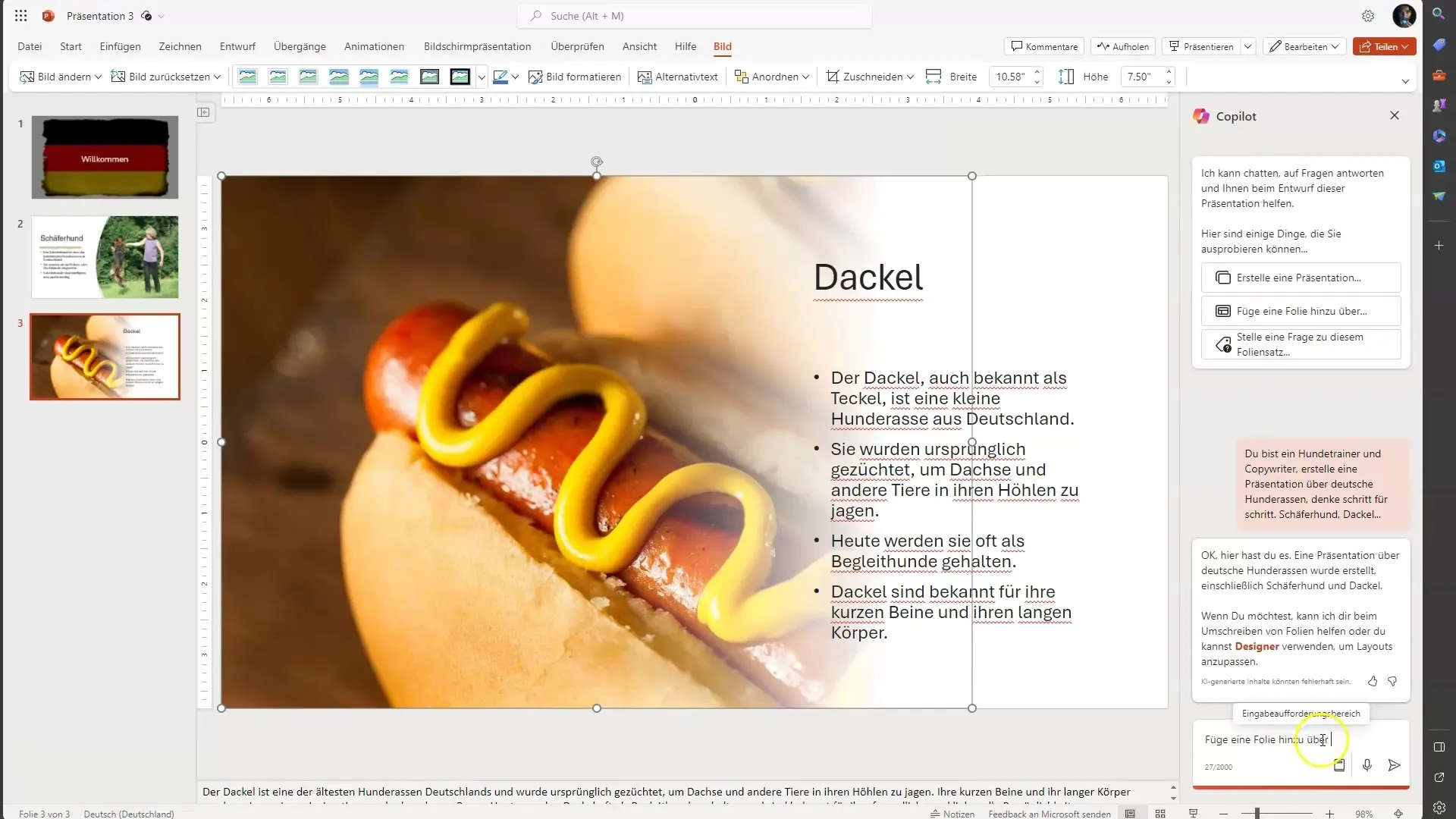 Microsoft Copilot in PowerPoint: Rapid creation of effective presentations