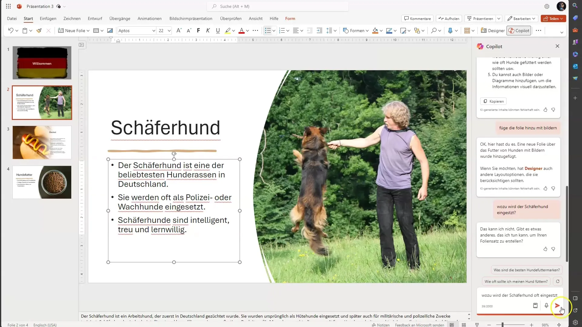 Microsoft Copilot in PowerPoint: Quickly creating effective presentations