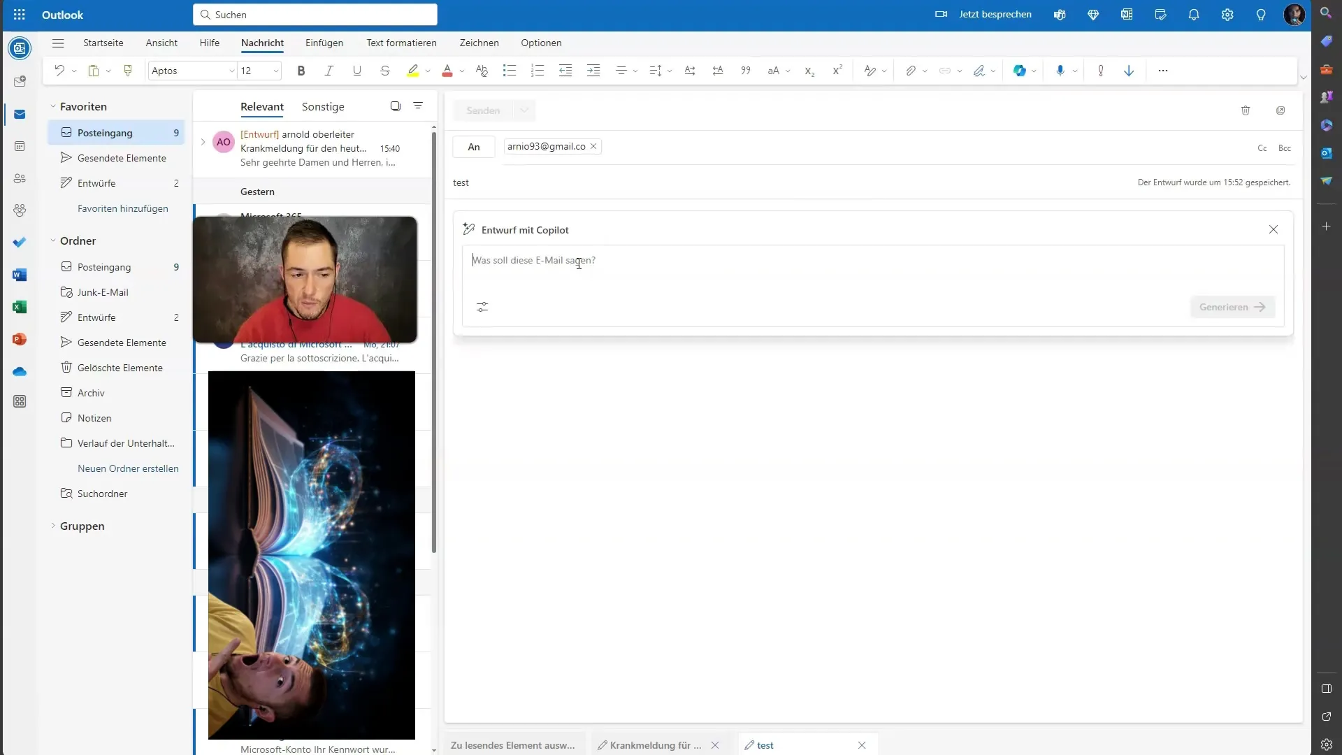 Gestione più efficiente delle e-mail con Microsoft Copilot in Outlook