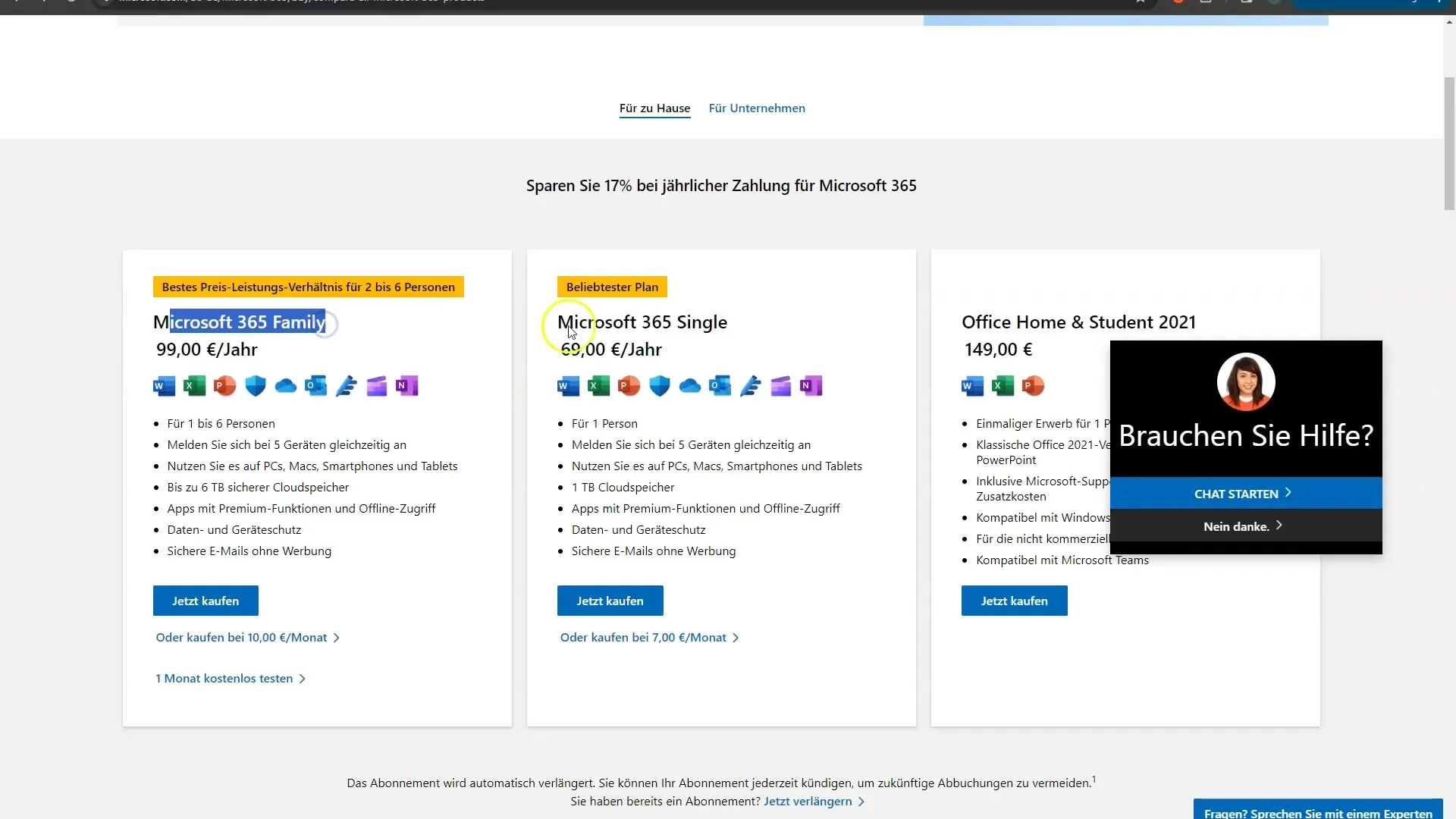 Microsoft 365: Differences between free and paid subscriptions for private and commercial use