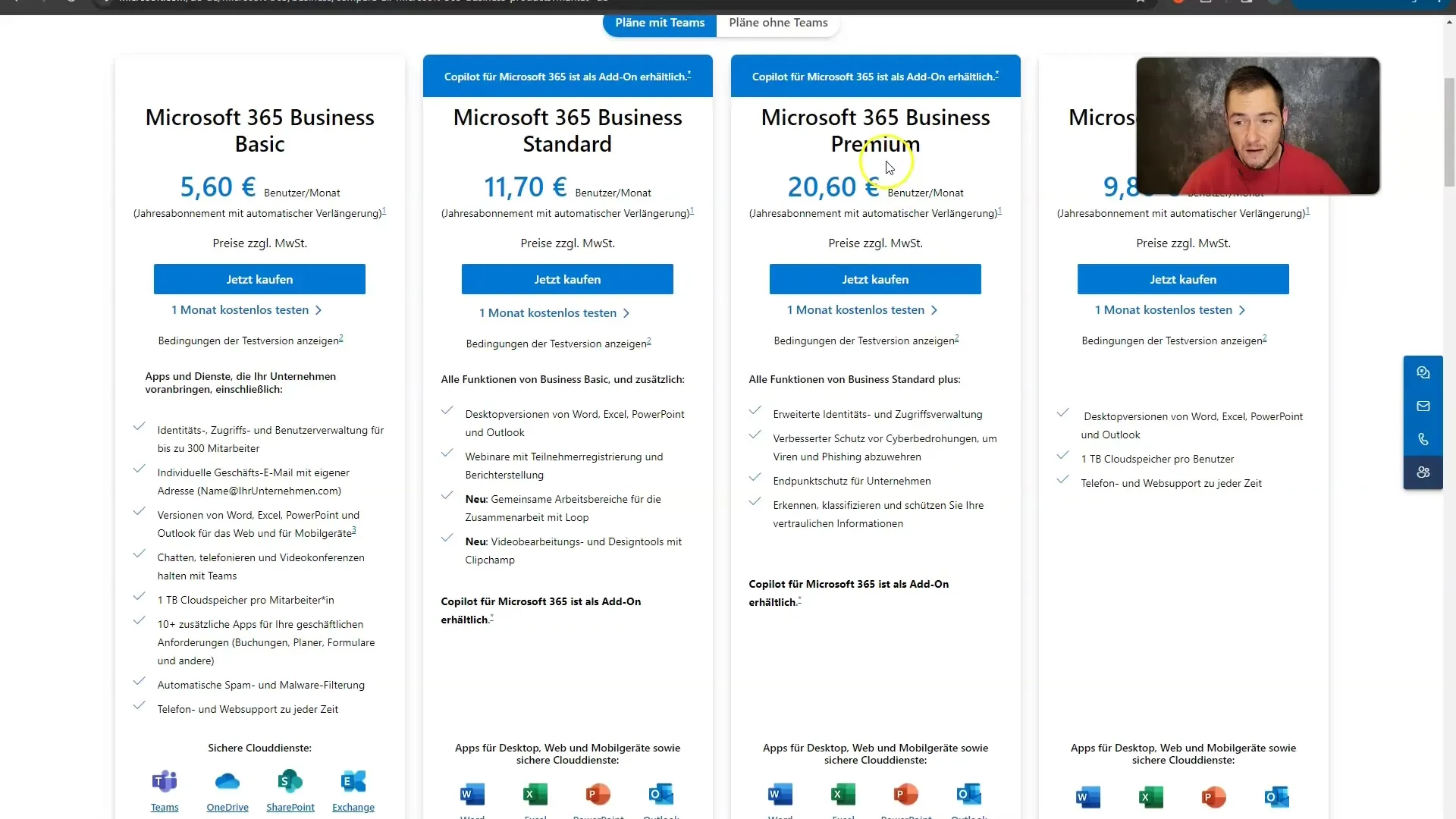 Microsoft 365: Differences between free and paid subscriptions for personal and business use