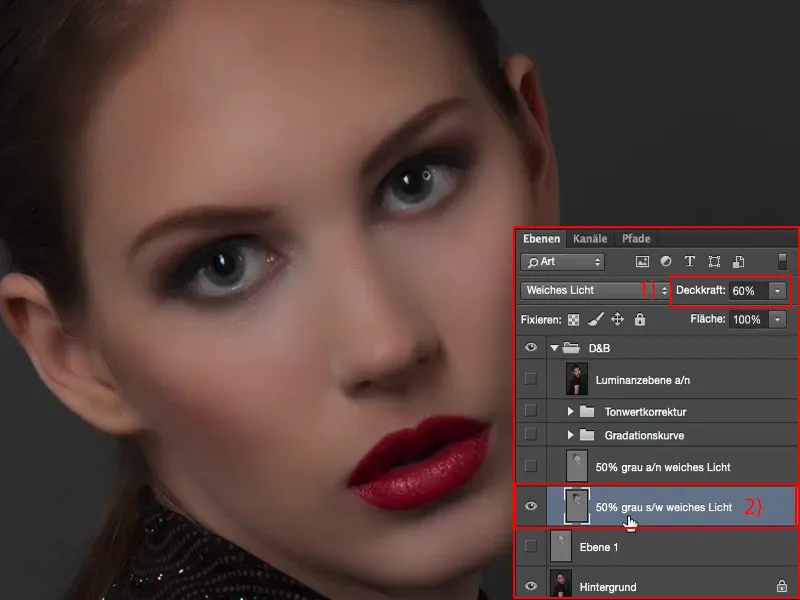 Вигляд та стилі з допомогою Photoshop - Dodge & Burn.