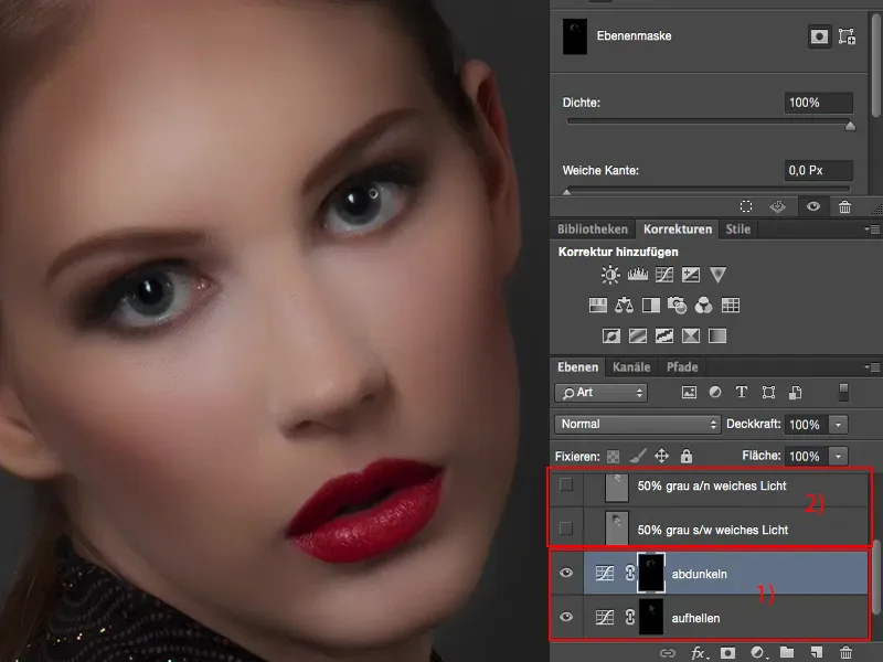 Погляди та стилі з допомогою Photoshop - Dodge & Burn.