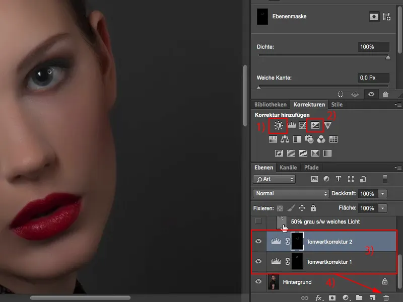 Memperlihatkan tampilan dan gaya dengan Photoshop - Dodge & Burn