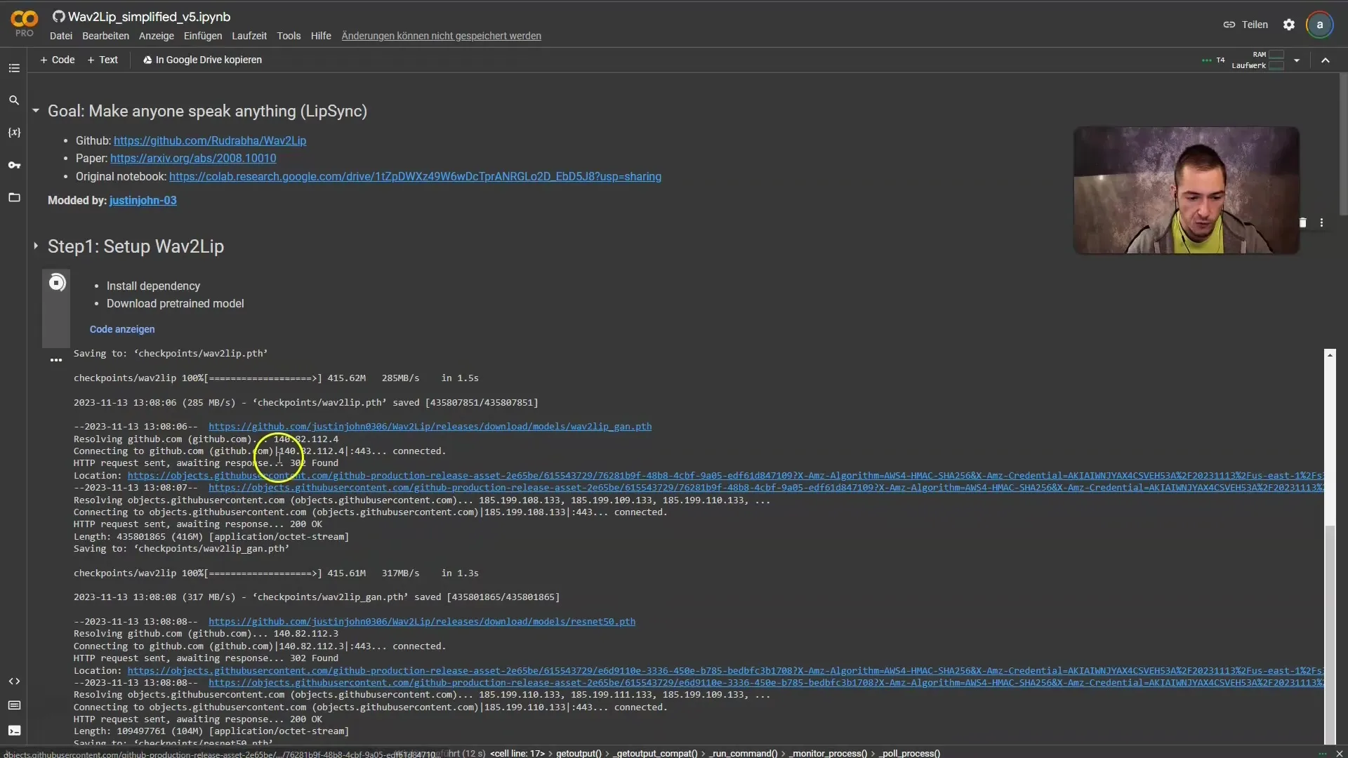 Lipsync-Technik mit Wav2Lip in Google Colab selbstständig umsetzen