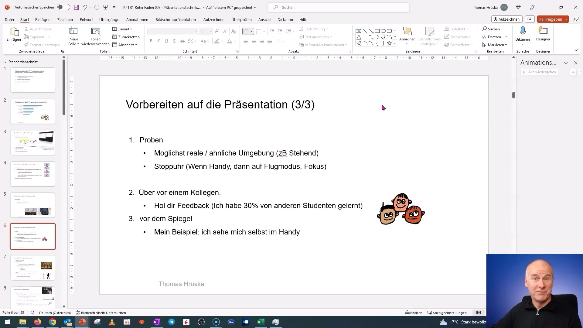 Préparation efficace pour les présentations : Répétitions et retours pour votre succès