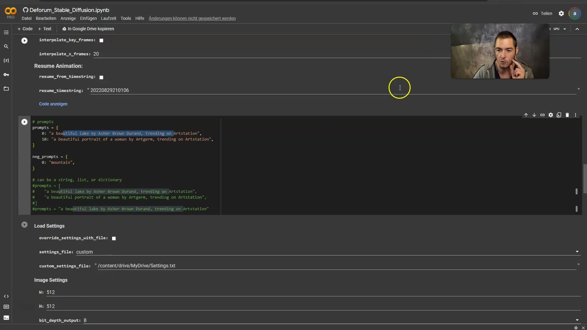 Instrucciones para crear un vídeo musical de inteligencia artificial inspirador con Stable Diffusion