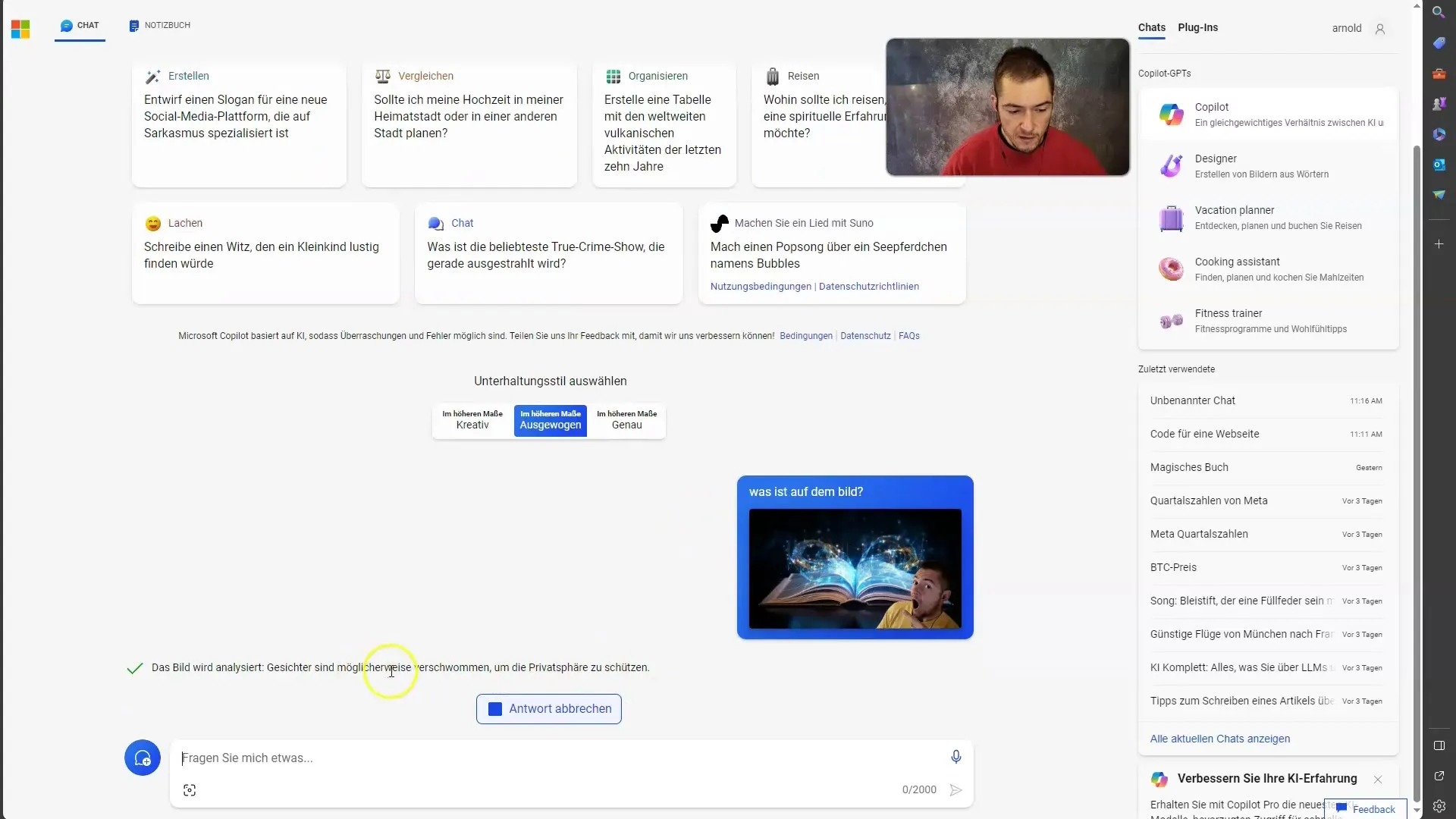 Use of ChatGPT Vision in Microsoft Copilot: A detailed guide