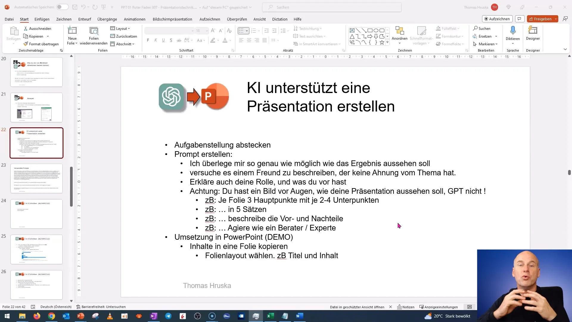 Create professional PowerPoint presentation with ChatGPT