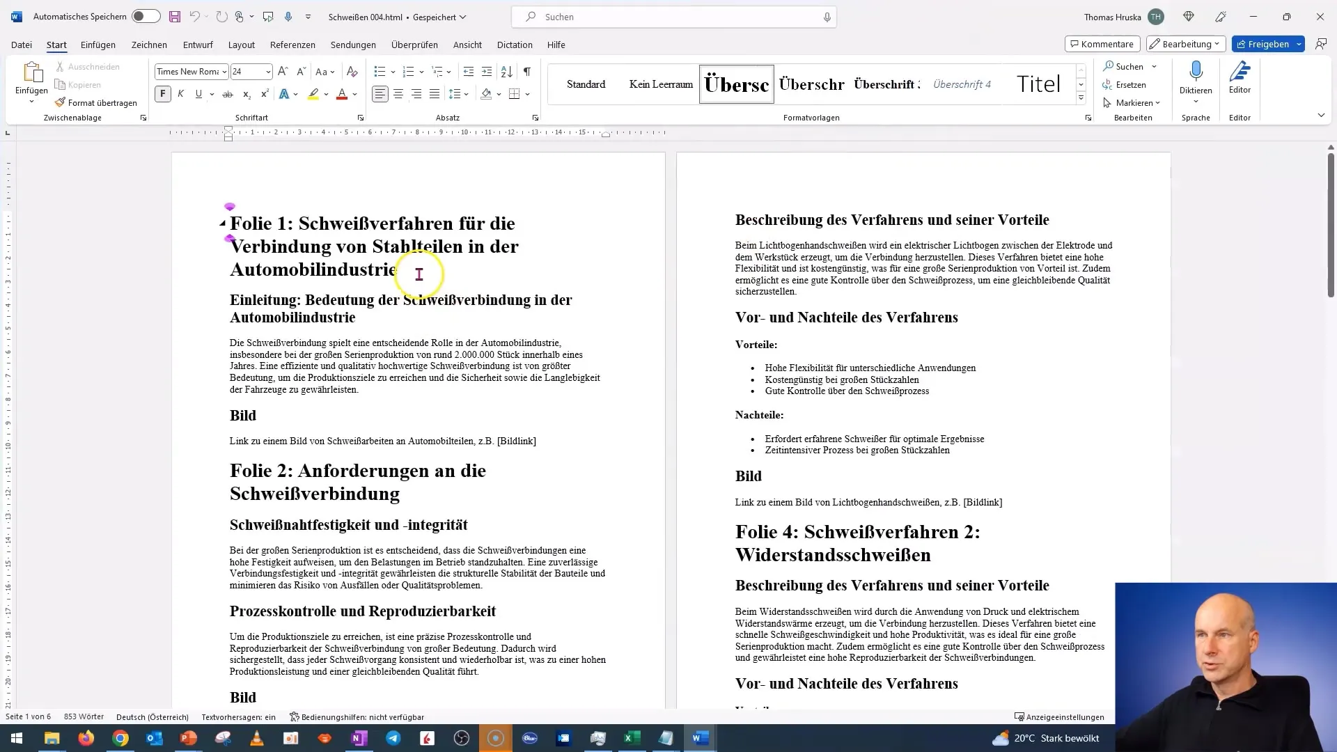 Create PowerPoint presentation with the push of a button from a Word document