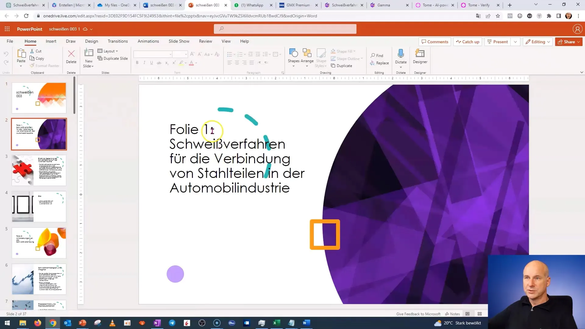 Create a PowerPoint presentation at the push of a button from a Word document