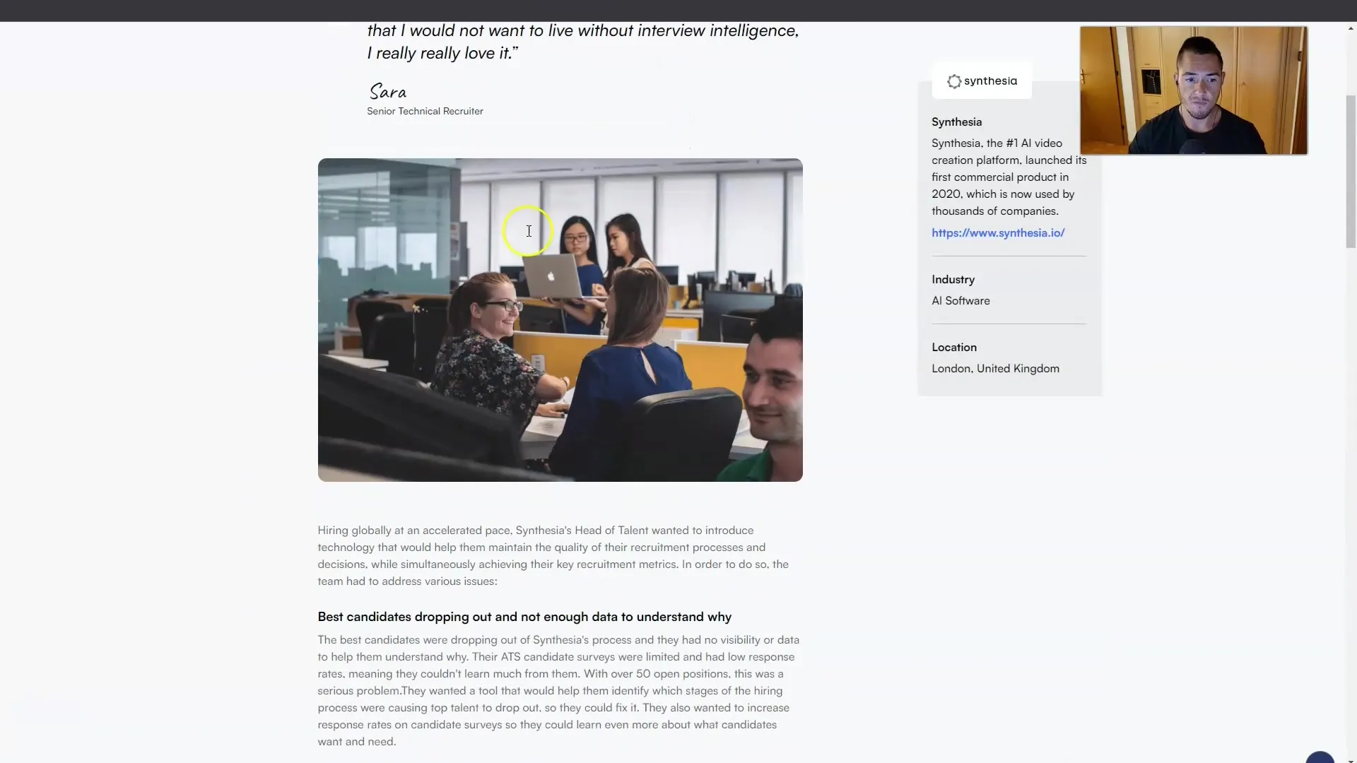 Efficient recruitment through AI videos - How to use Screenloop and Synthesia