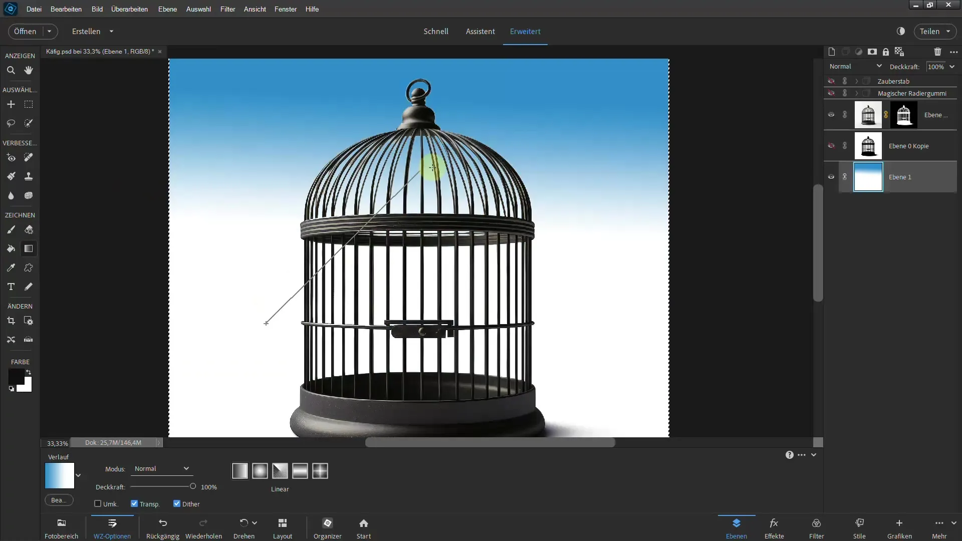 4 effective methods for cutting out in Photoshop Elements