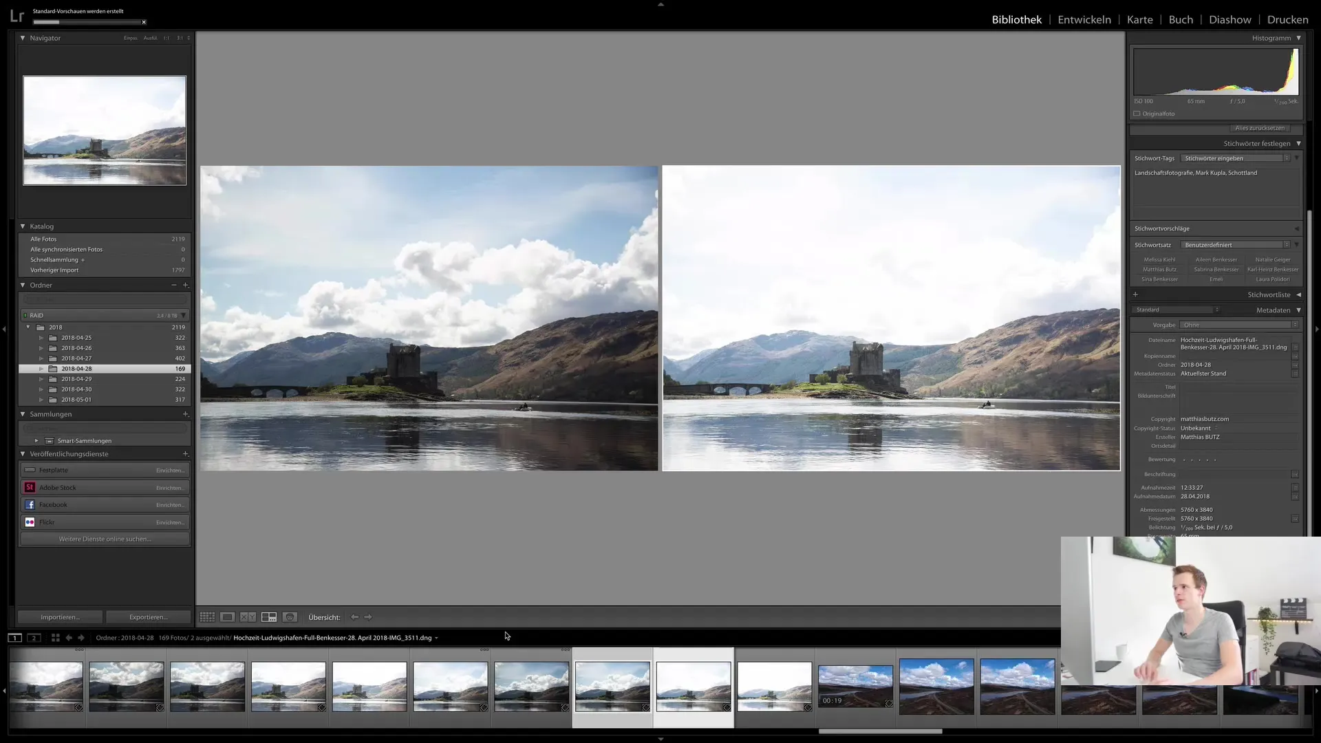 Lightroom Classic CC: L'interface utilisateur en un coup d'œil