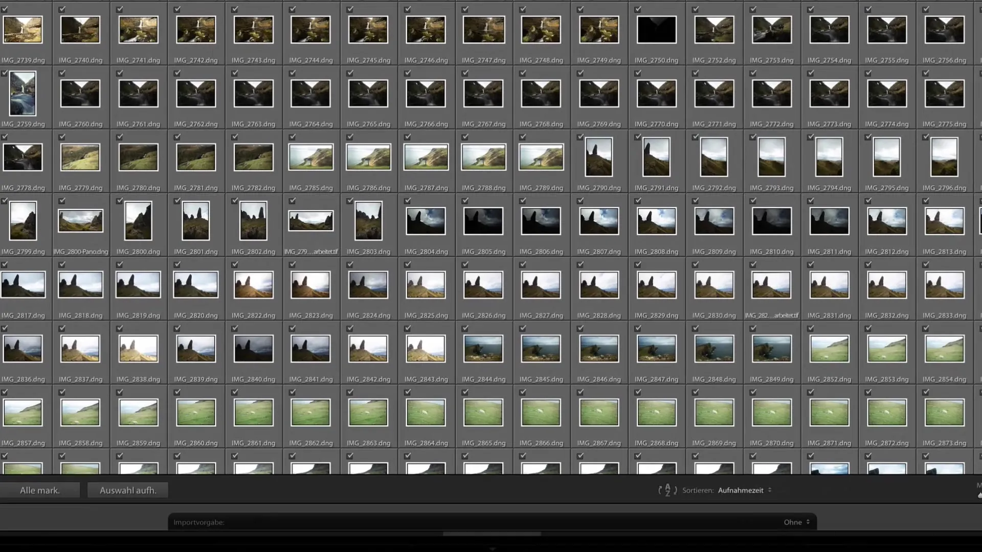 Importation plus efficace des images dans Lightroom Classic CC