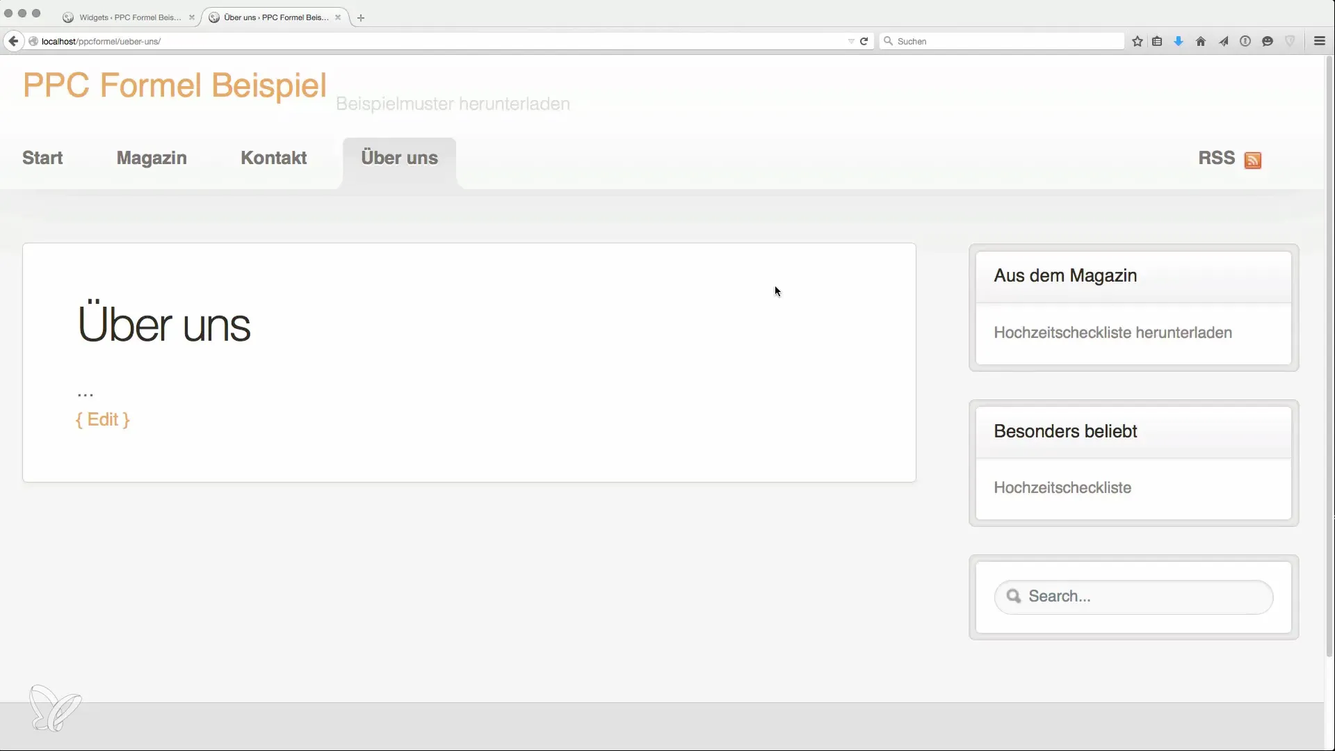 Effektive Einrichtung von Menüs und Widgets für Webseiten