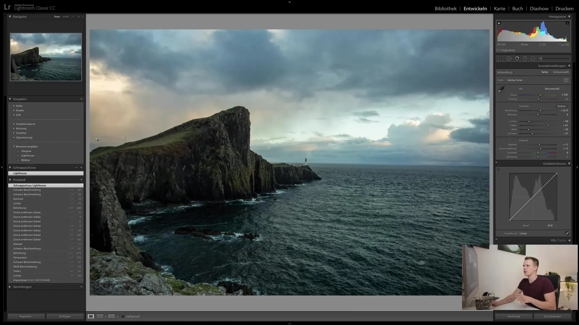 Lightroom Classic CC: Protocol, Snapshot & Presets comprehensively explained