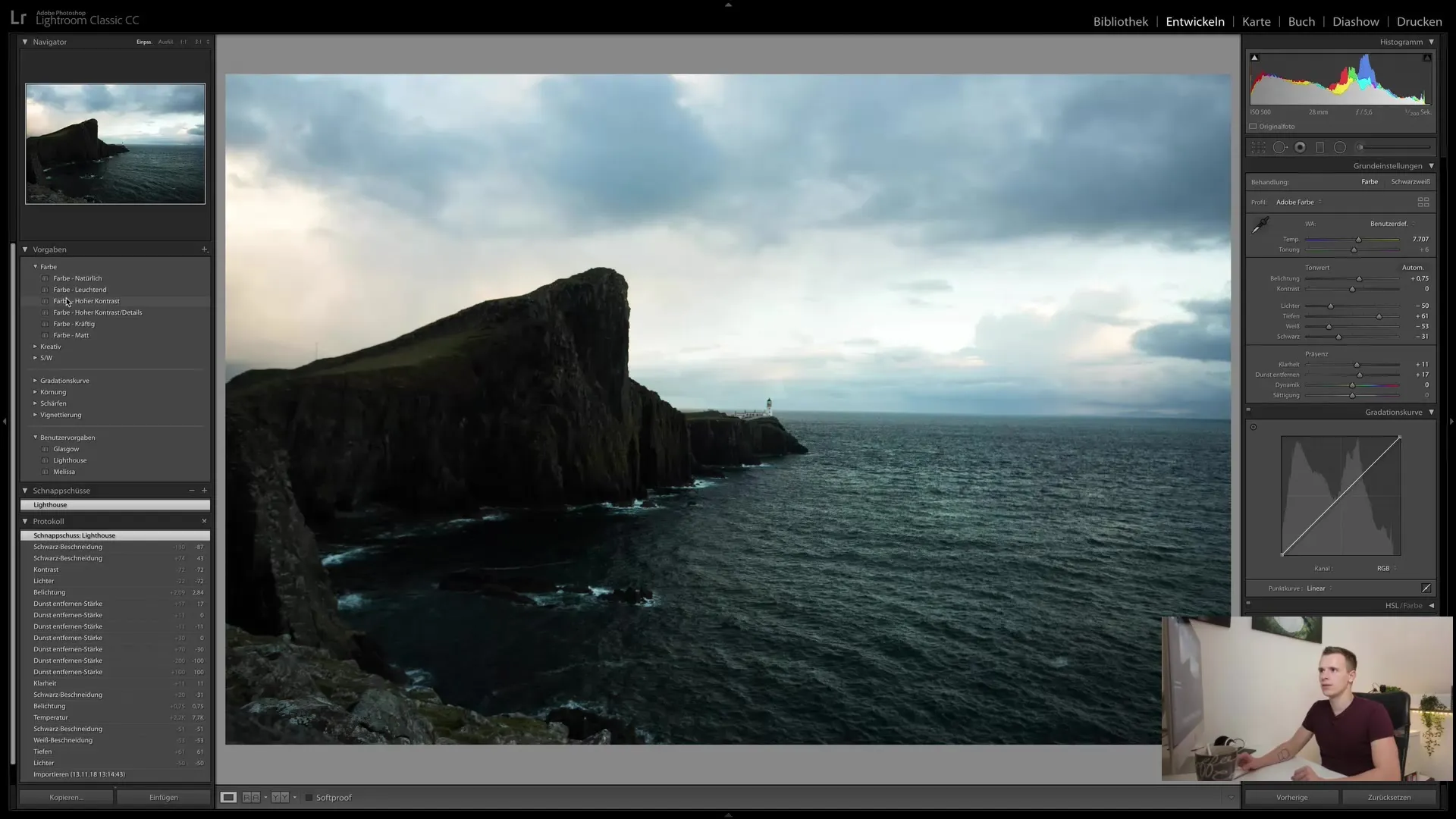 Lightroom Classic CC: Explained comprehensively - Protocol, Snapshot, and Presets