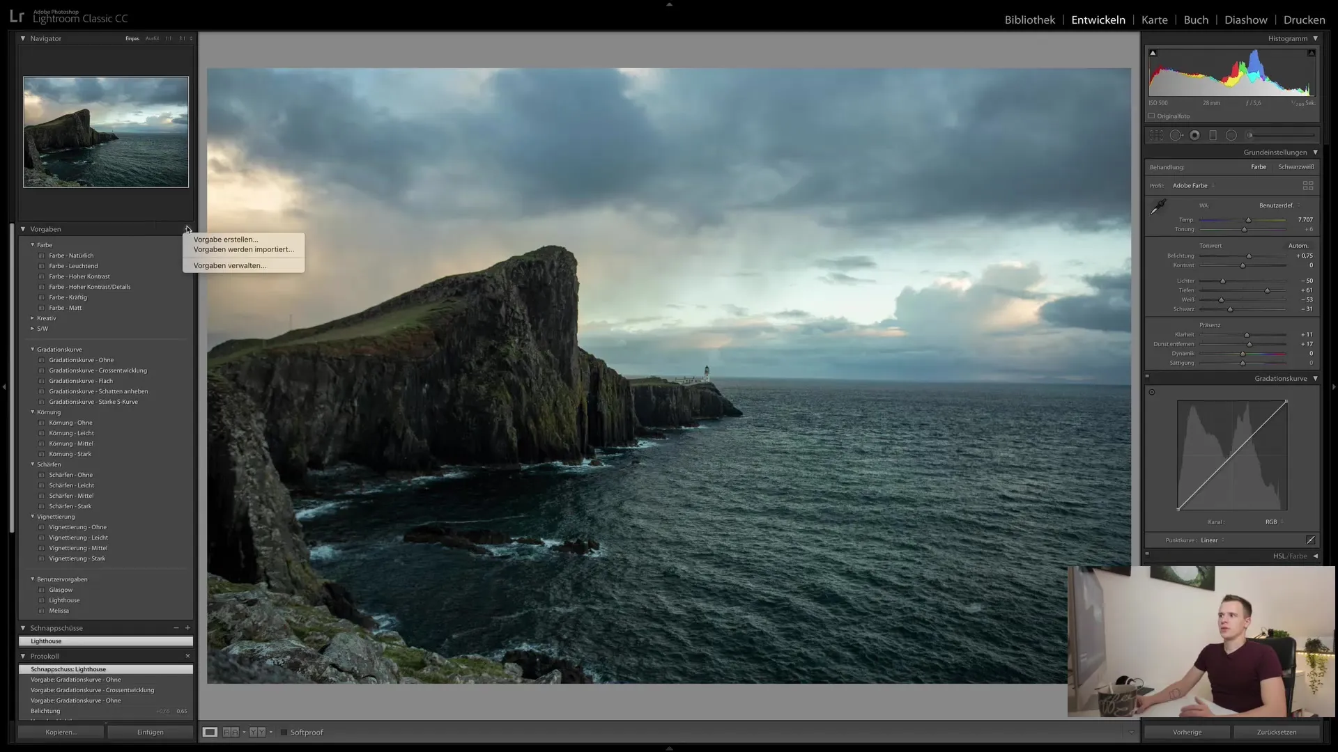 Lightroom Classic CC: Protocol, Snapshot & Presets explained comprehensively