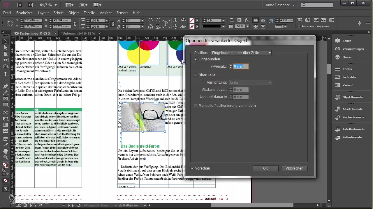Verankerte Objekte effizient nutzen in Adobe InDesign