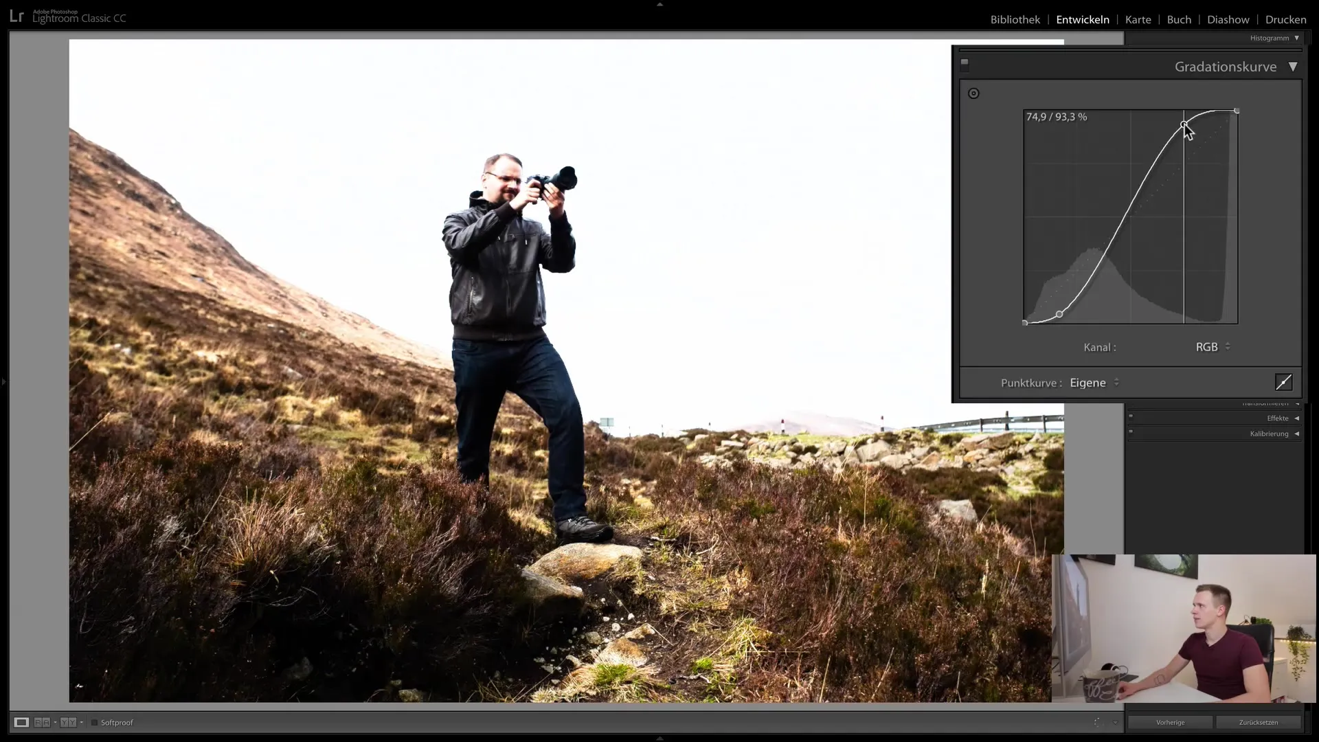 Meistere die Gradationskurve in Lightroom Classic CC