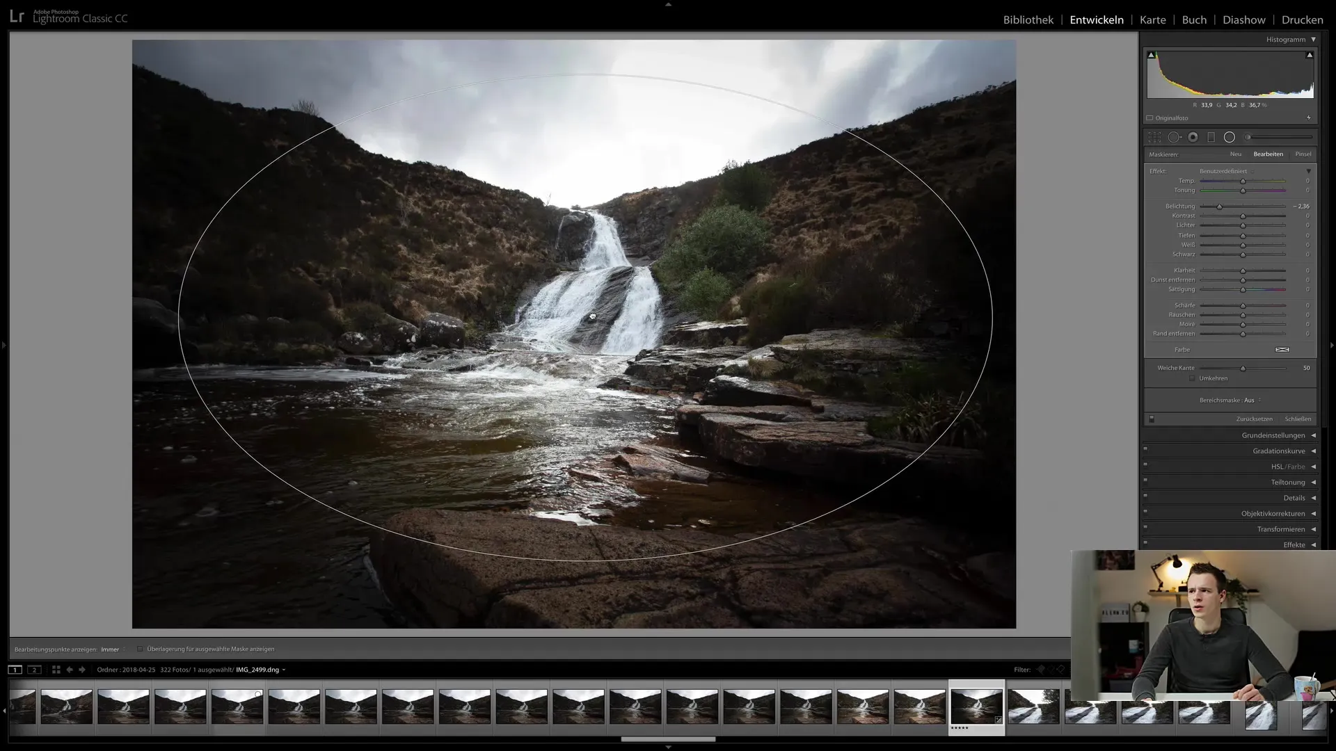 Radial filter in Lightroom Classic CC: A step-by-step guide to image optimization