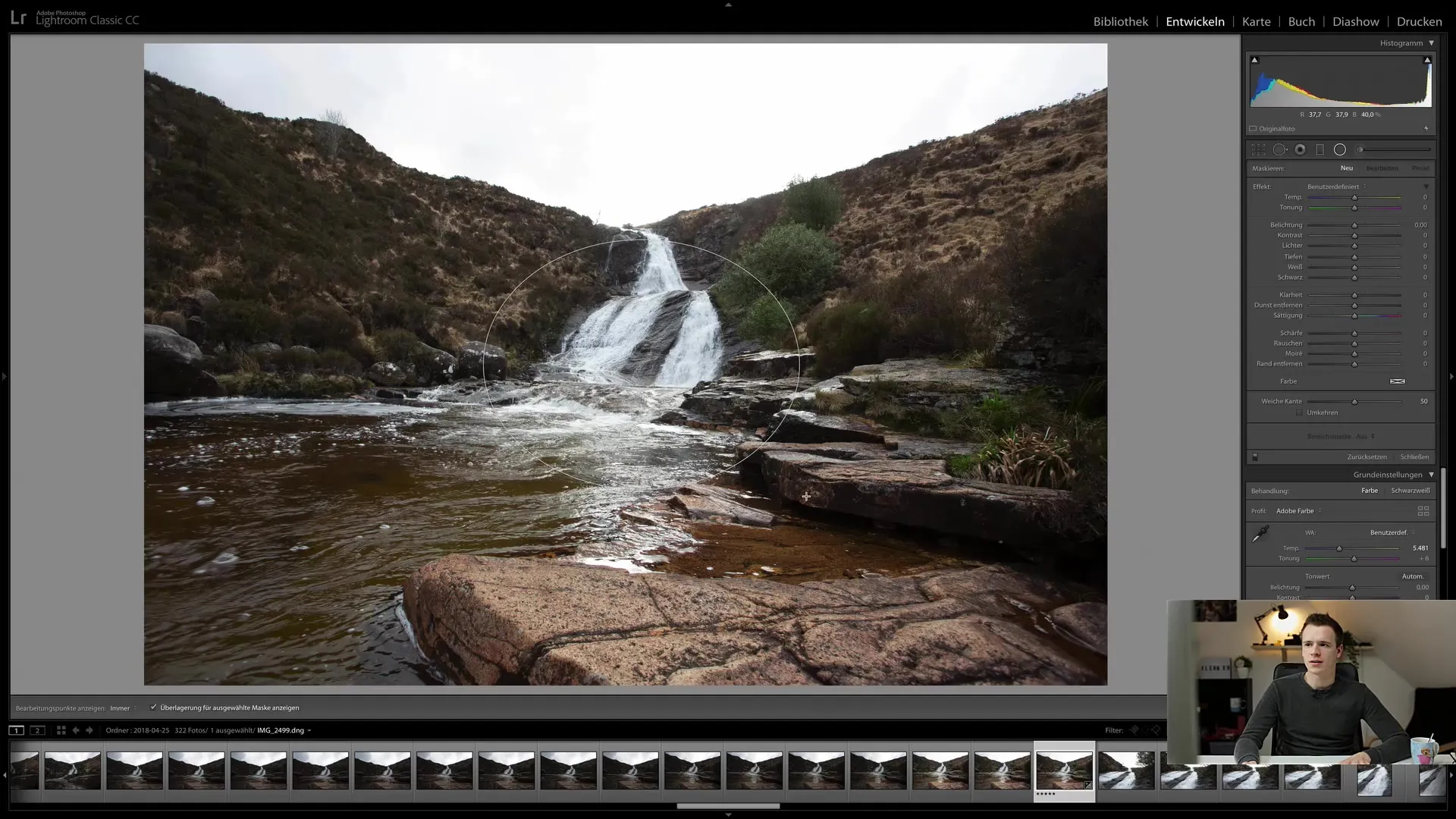 Radial filter in Lightroom Classic CC: A step-by-step guide to image optimization