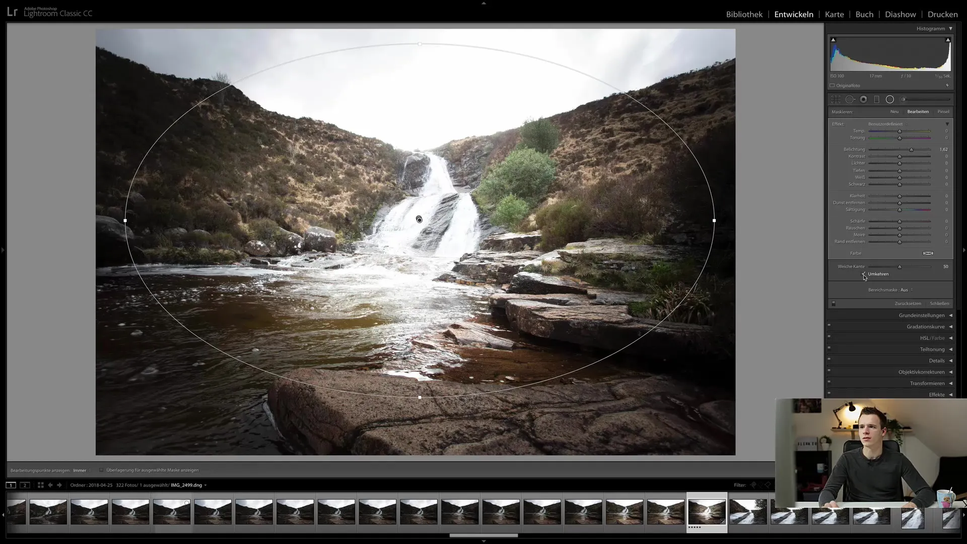 Radial filter in Lightroom Classic CC: A step-by-step guide to image optimization