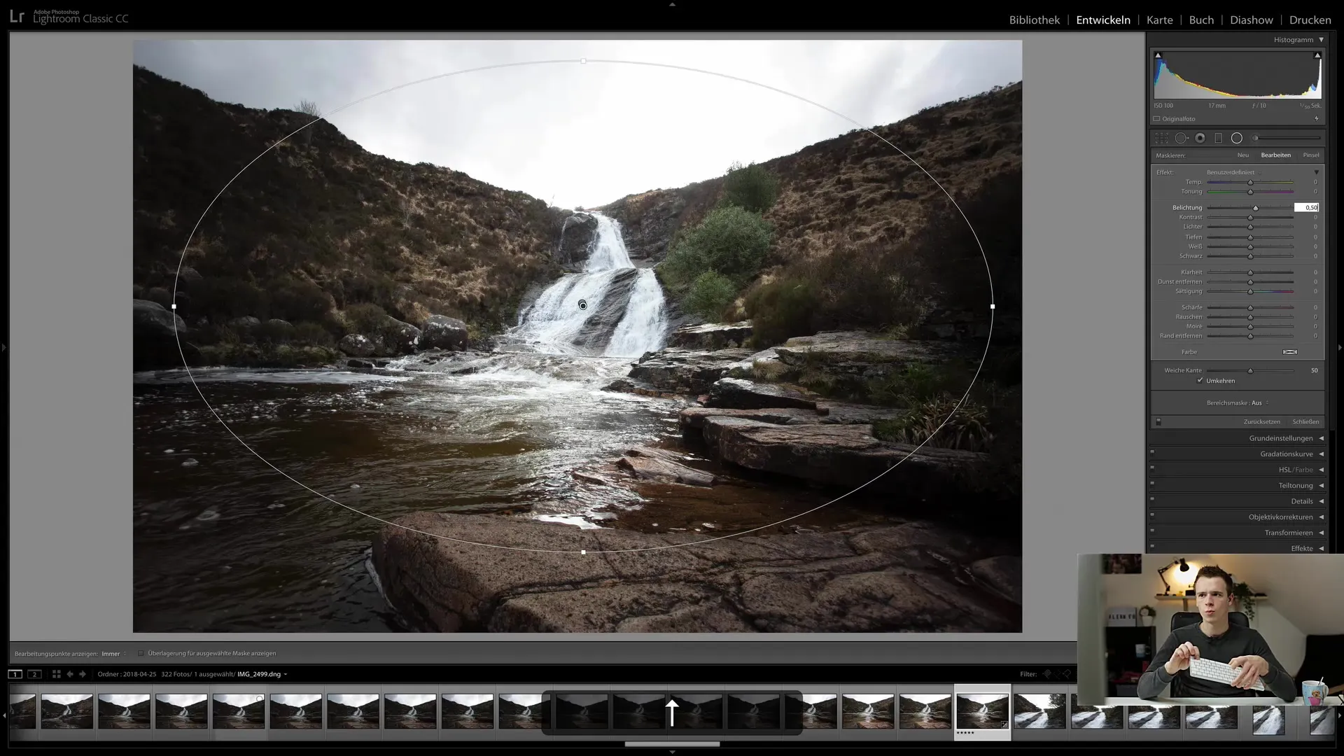 Radial filter in Lightroom Classic CC: A step-by-step guide to image optimization