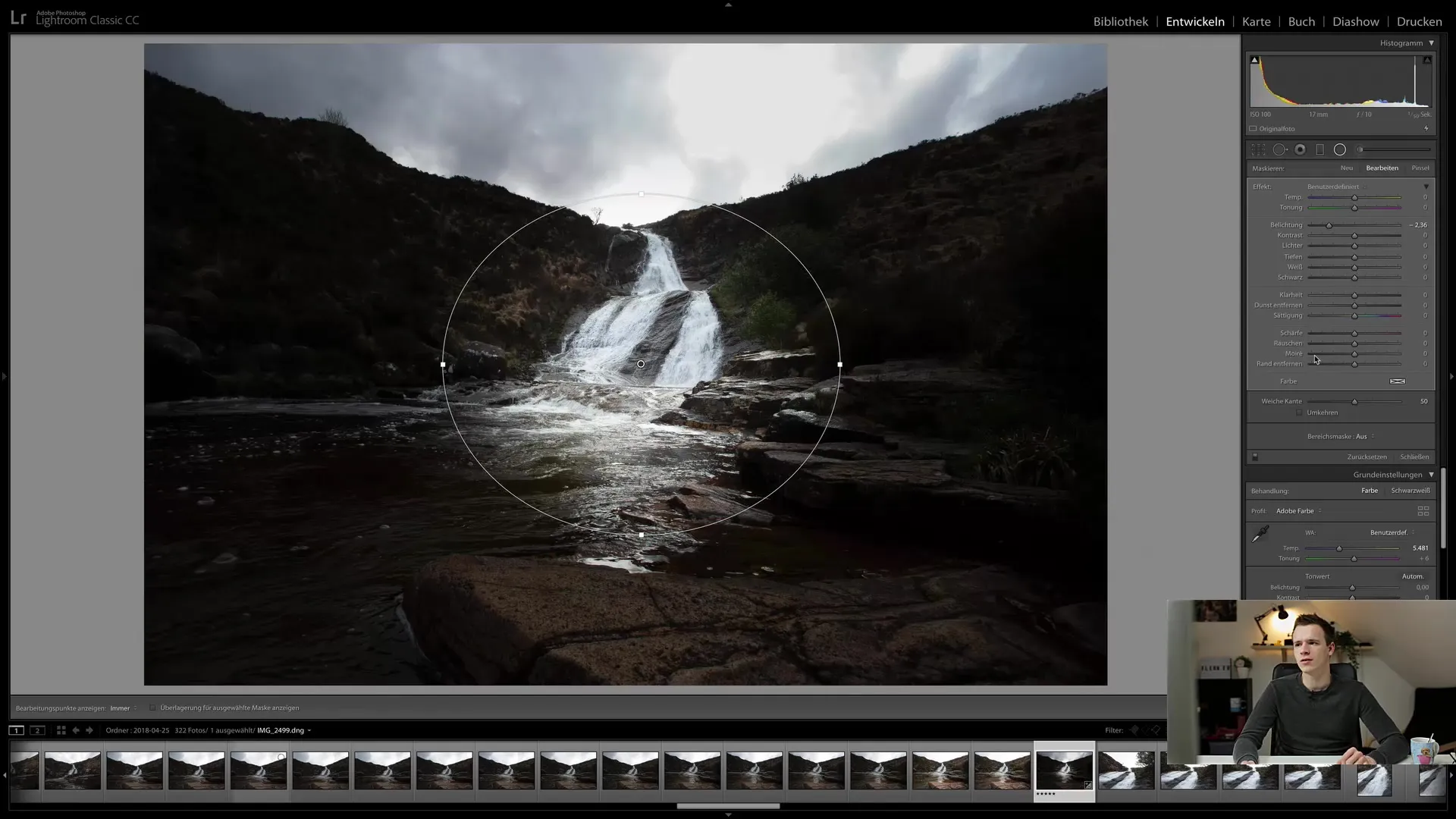 Radial filter in Lightroom Classic CC: A step-by-step guide to image optimization