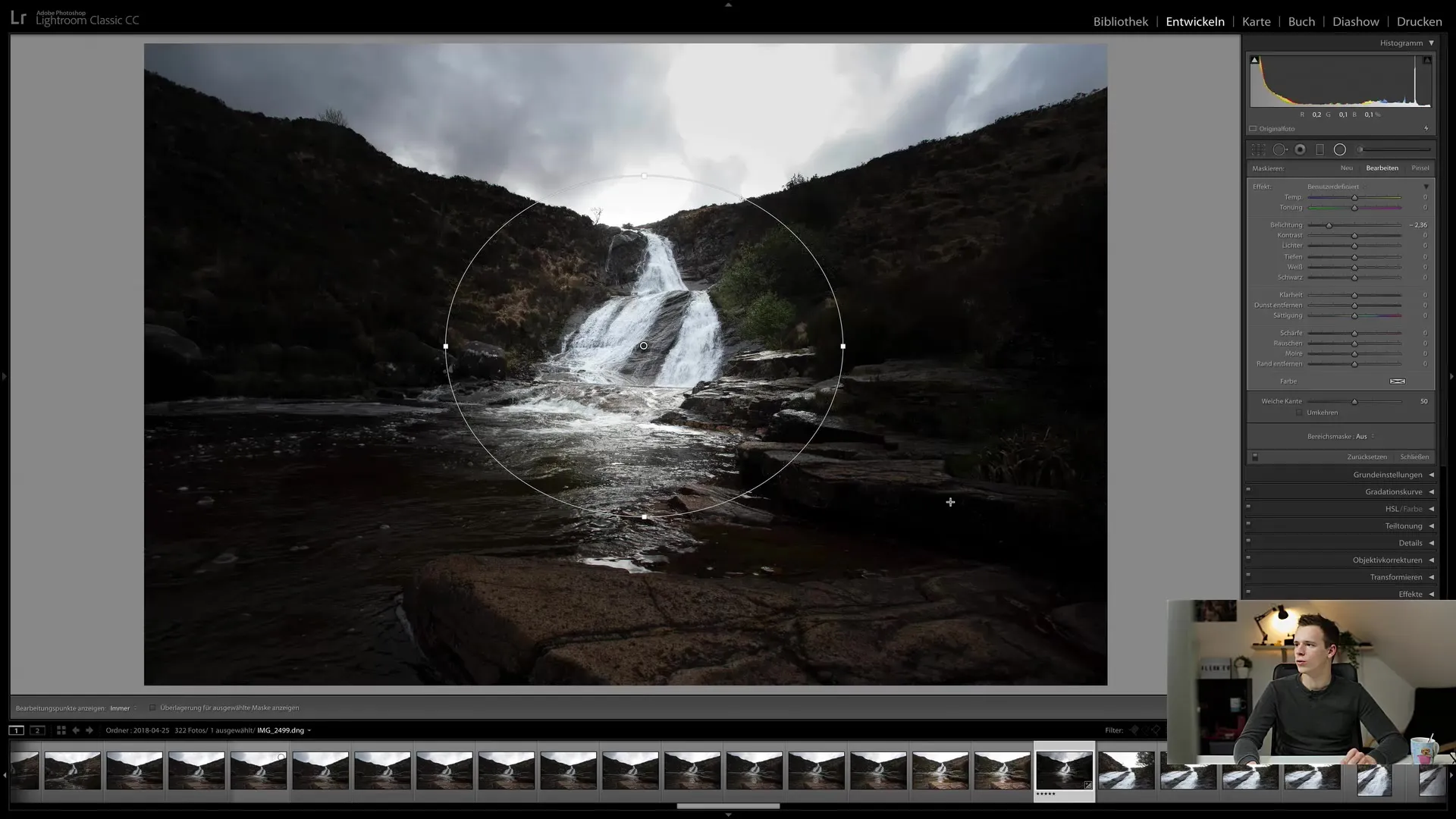 Radial filter in Lightroom Classic CC: A step-by-step guide to image optimization