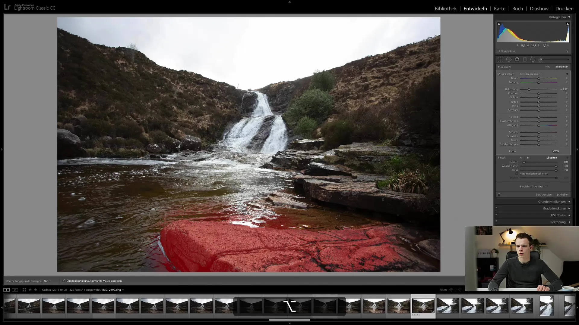 Lightroom Classic CC - Korekcijska čopiča za natančne prilagoditve slike