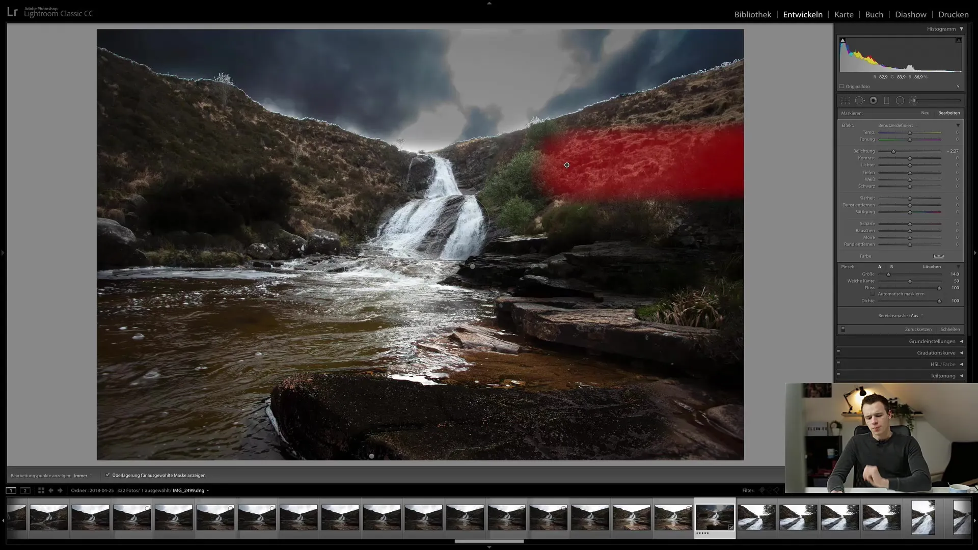 Lightroom Classic CC - The adjustment brush for precise image adjustments