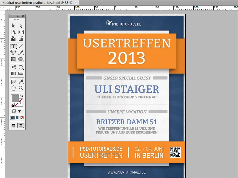 Design plakater i Adobe InDesign - Del 1: Strålingseffekt