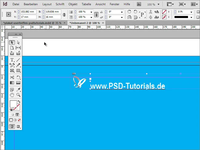 Adobe InDesign'da afiş tasarlamak - Bölüm 1: Işın efekti