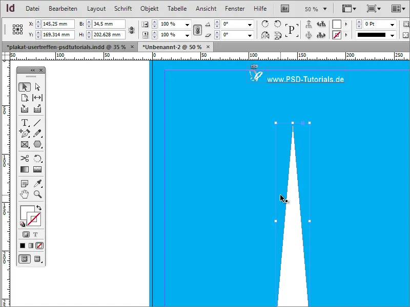 Adobe InDesign'de afiş tasarlamak - Bölüm 1: Işın efekti