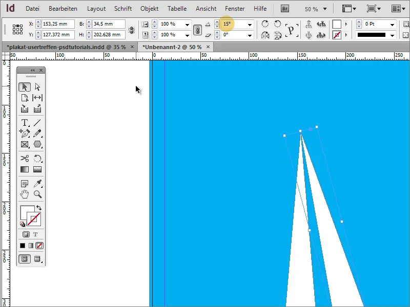 Adobe InDesign ile afiş tasarımı - Bölüm 1: Işın efekti