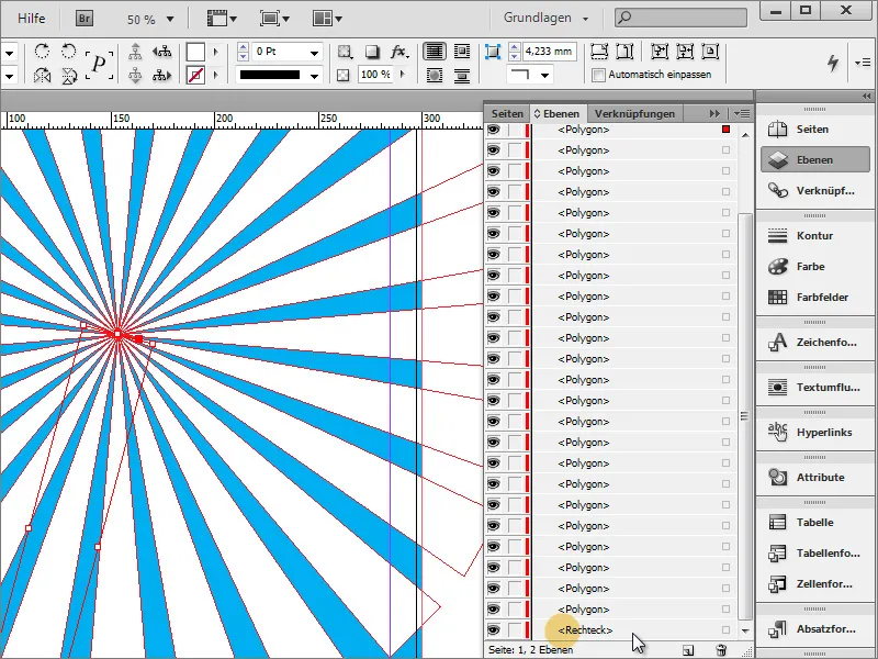 Tworzenie plakatu w programie Adobe InDesign - Część 1: Efekt promieniowania