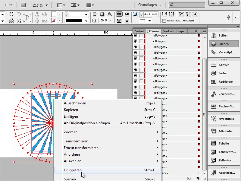 Adobe InDesign'da afiş oluşturma - Bölüm 1: Işın efekti.